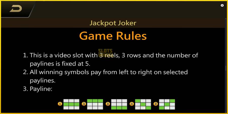 Картинка 7 ігрового апарату Jackpot Joker