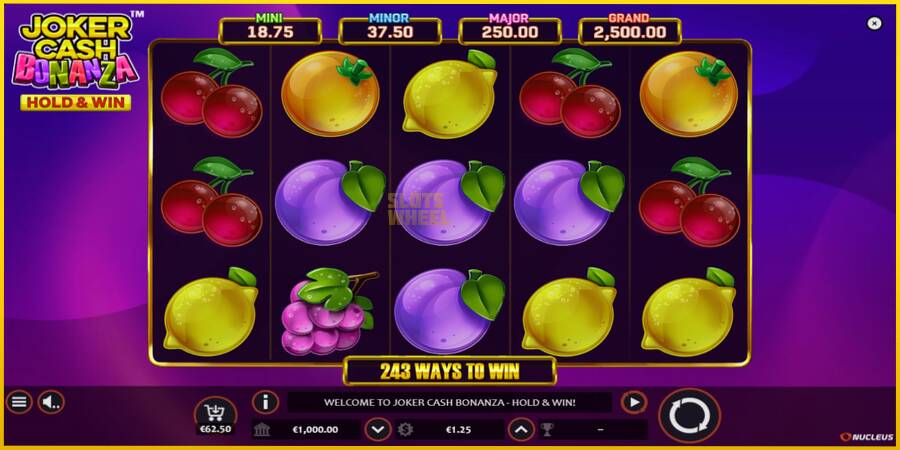 Картинка 1 ігрового апарату Joker Cash Bonanza - Hold & Win