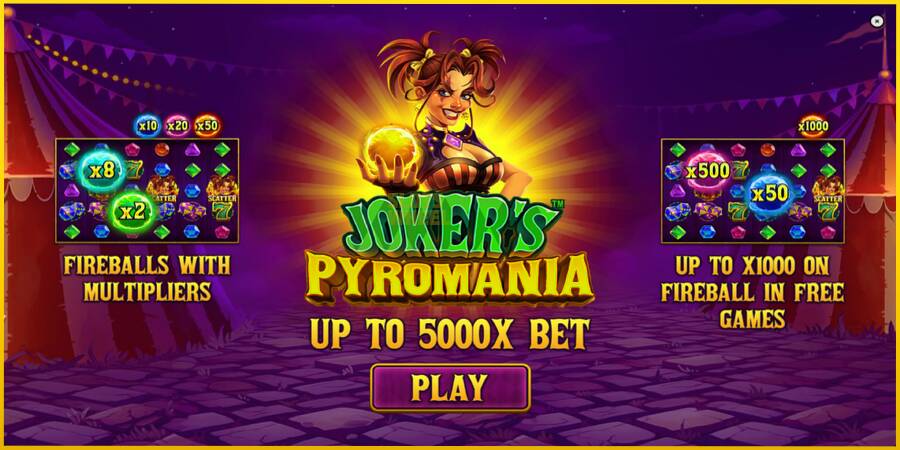 Картинка 1 ігрового апарату Jokers Pyromania