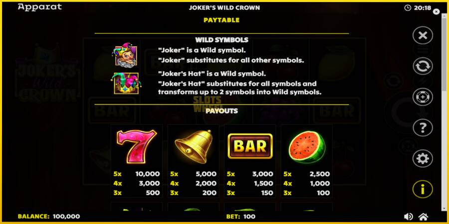 Картинка 5 ігрового апарату Jokers Wild Crown Diamond Treasures