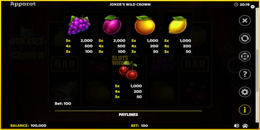 Картинка 6 ігрового апарату Jokers Wild Crown Diamond Treasures