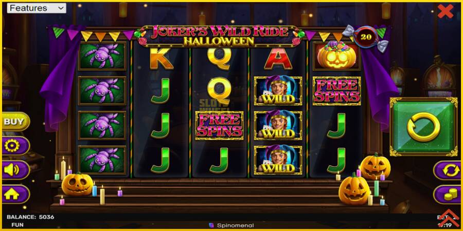 Картинка 2 ігрового апарату Jokers Wild Ride Halloween