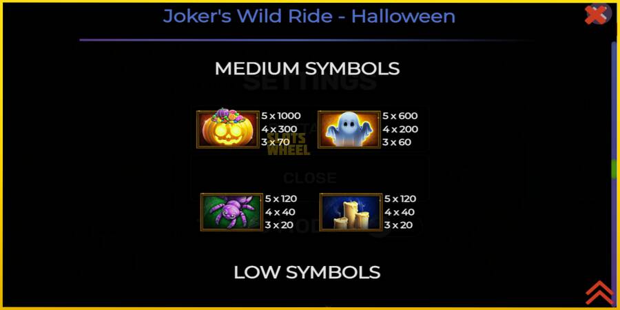 Картинка 5 ігрового апарату Jokers Wild Ride Halloween