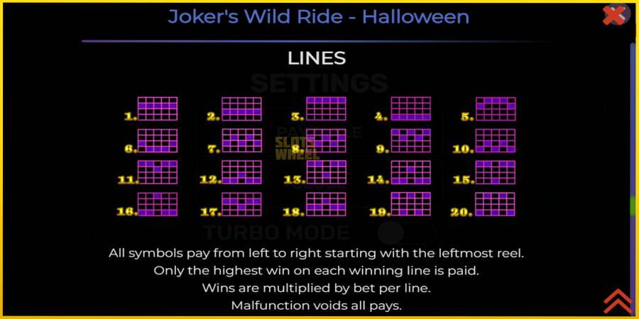 Картинка 7 ігрового апарату Jokers Wild Ride Halloween