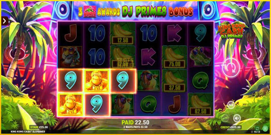 Картинка 3 ігрового апарату King Kong Cash DJ Prime8 Rapid Fire Jackpots