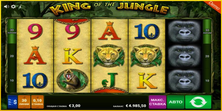 Картинка 3 ігрового апарату King of the Jungle