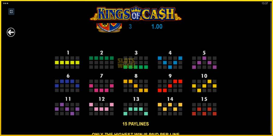 Картинка 7 ігрового апарату Kings of Cash