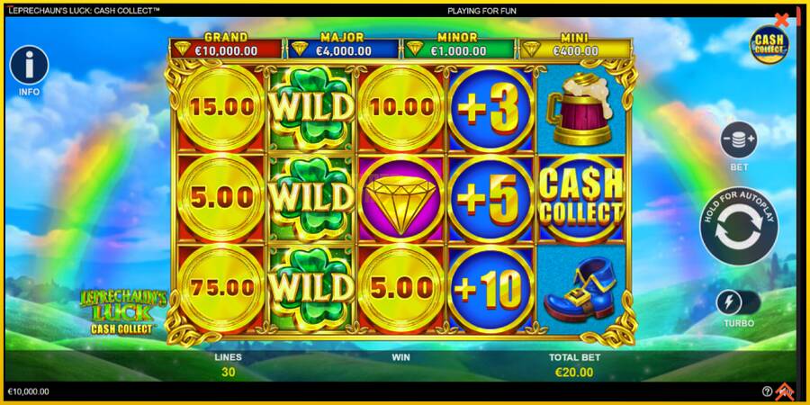 Картинка 2 ігрового апарату Leprechauns Luck Cash Collect Megaways PowerPlay Jackpot