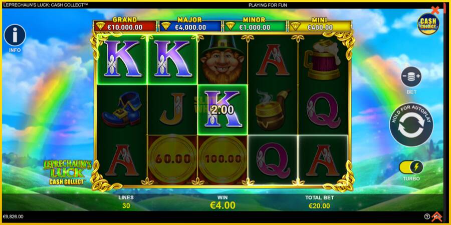 Картинка 4 ігрового апарату Leprechauns Luck Cash Collect Megaways PowerPlay Jackpot