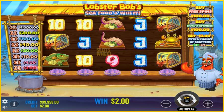 Картинка 3 ігрового апарату Lobster Bobs Sea Food & Win It