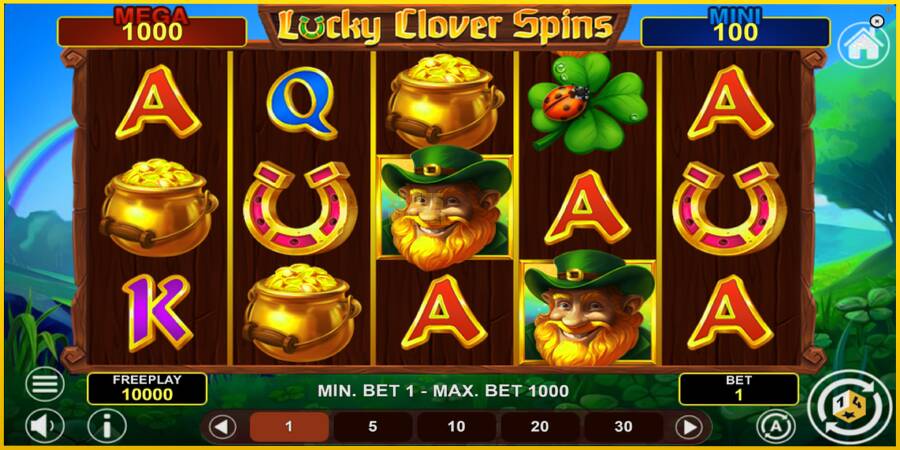 Картинка 2 ігрового апарату Lucky Clover Spins