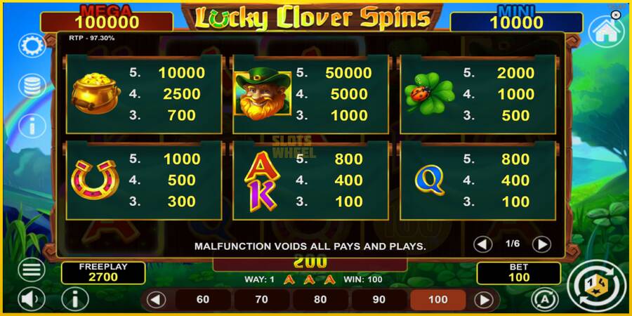 Картинка 5 ігрового апарату Lucky Clover Spins