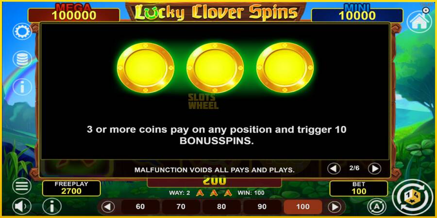 Картинка 6 ігрового апарату Lucky Clover Spins