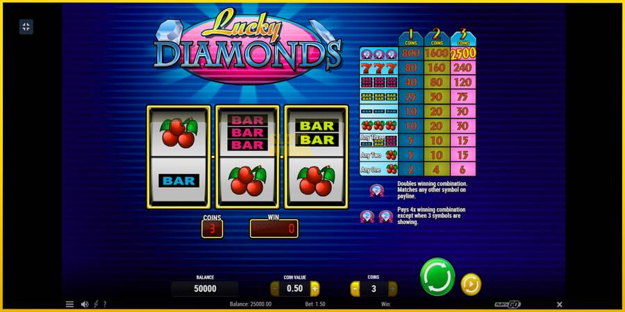 Картинка 1 ігрового апарату Lucky Diamonds