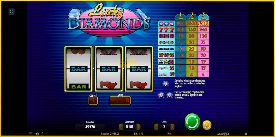 Картинка 2 ігрового апарату Lucky Diamonds