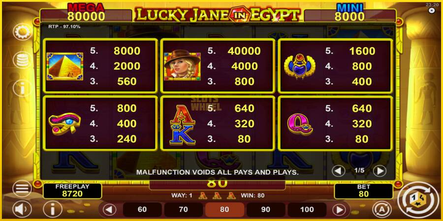 Картинка 5 ігрового апарату Lucky Jane in Egypt Hold & Win