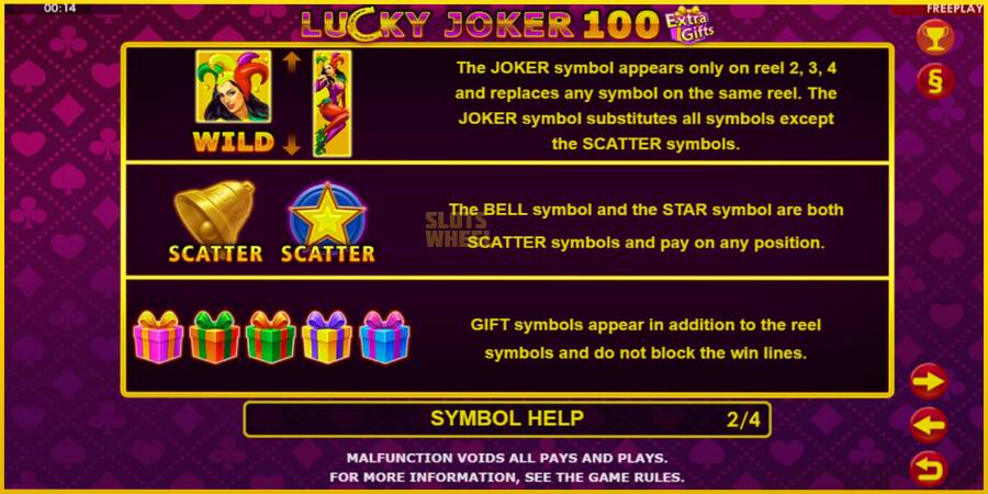 Картинка 7 ігрового апарату Lucky Joker 100 Extra Gifts