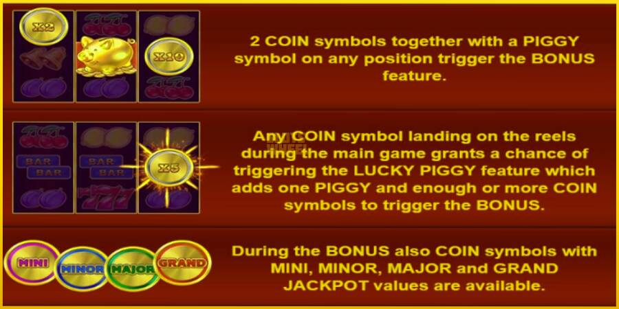 Картинка 5 ігрового апарату Lucky Piggies 2 Hold & Win