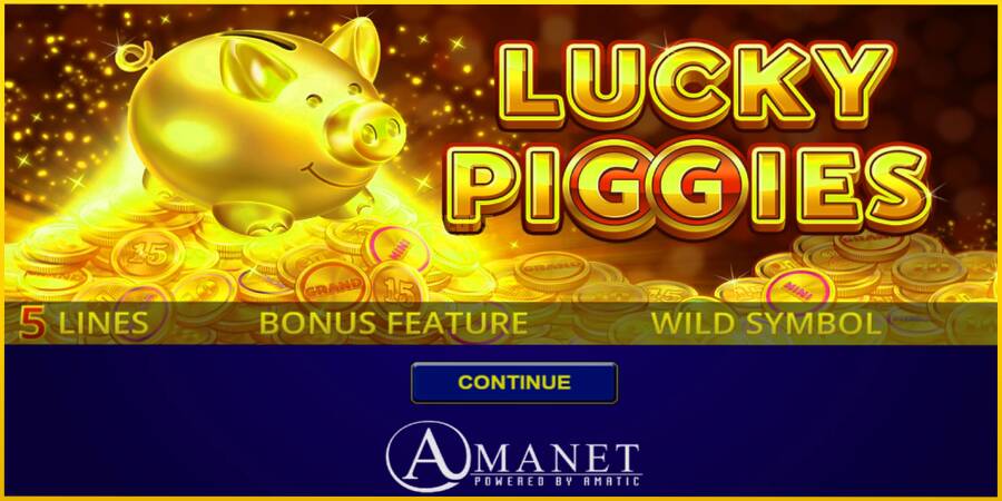 Картинка 1 ігрового апарату Lucky Piggies