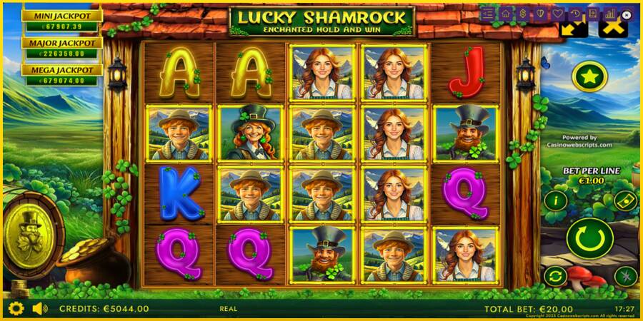 Картинка 2 ігрового апарату Lucky Shamrock - Enchanted Hold and Win