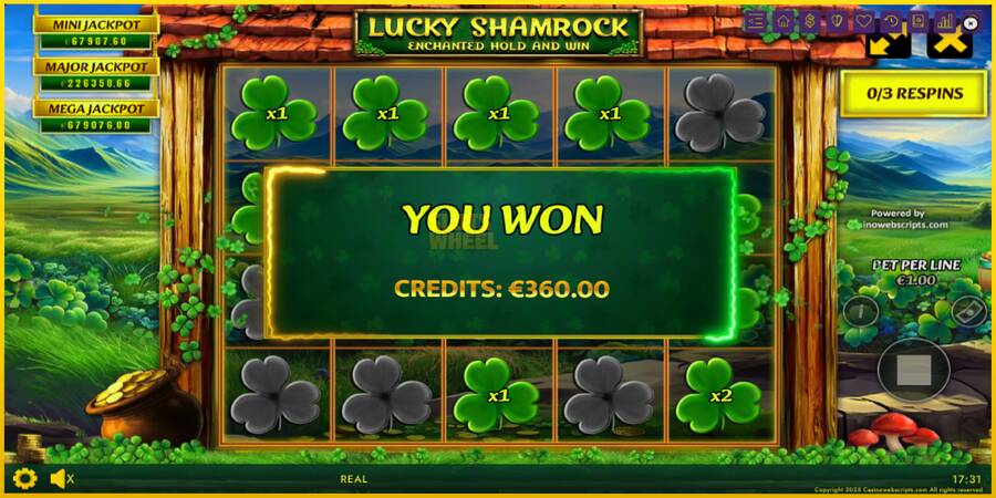 Картинка 4 ігрового апарату Lucky Shamrock - Enchanted Hold and Win