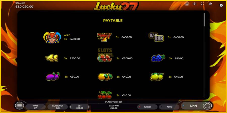 Картинка 5 ігрового апарату Lucky Streak 27