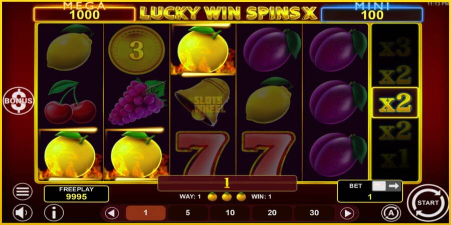 Картинка 3 ігрового апарату Lucky Win Spins X