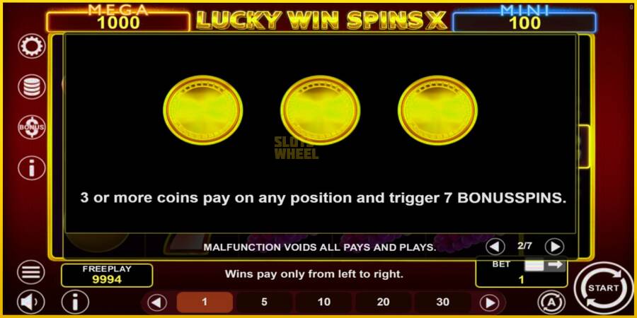 Картинка 5 ігрового апарату Lucky Win Spins X