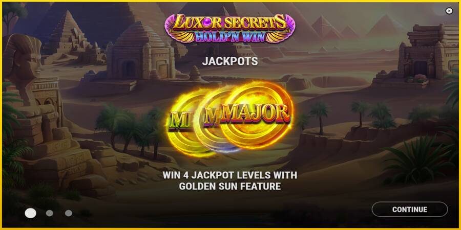 Картинка 1 ігрового апарату Luxor Secrets Holdn Win