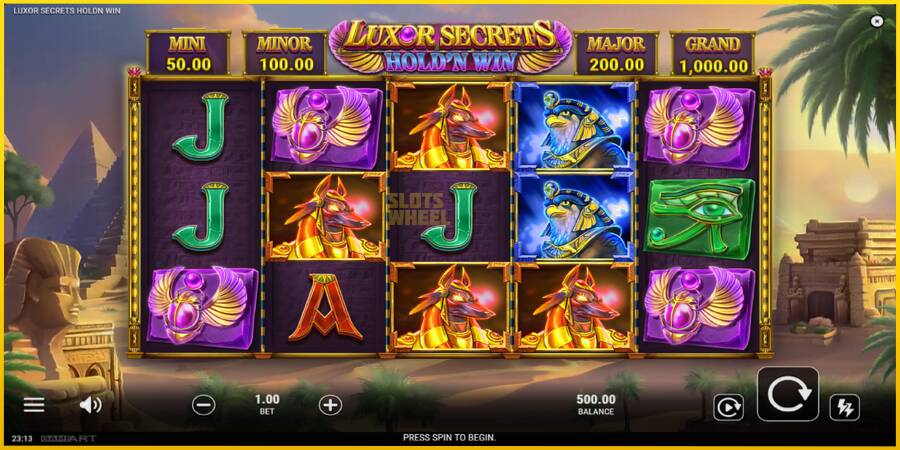 Картинка 2 ігрового апарату Luxor Secrets Holdn Win