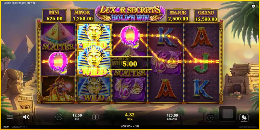 Картинка 3 ігрового апарату Luxor Secrets Holdn Win