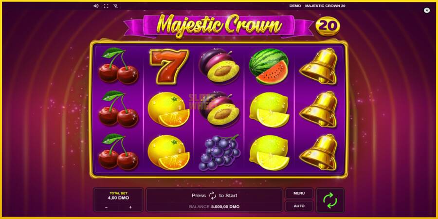 Картинка 1 ігрового апарату Majestic Crown 20