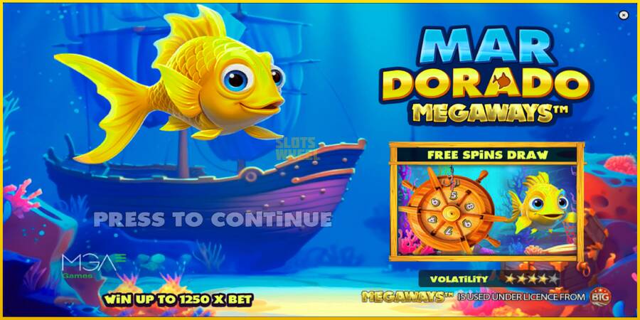 Картинка 1 ігрового апарату Mar Dorado Megaways