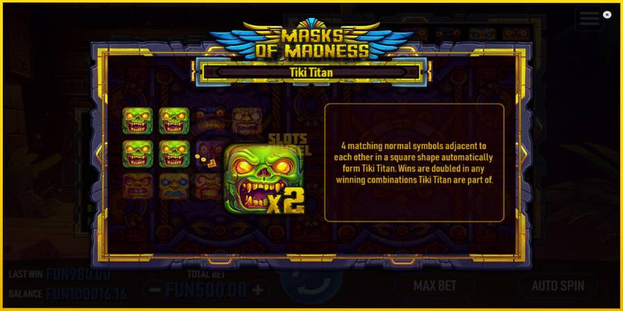 Картинка 6 ігрового апарату Masks of Madness