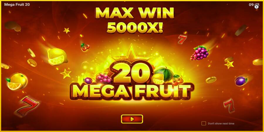 Картинка 1 ігрового апарату Mega Fruit 20