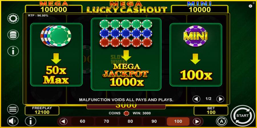 Картинка 5 ігрового апарату Mega Lucky Cashout