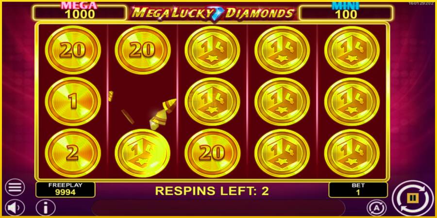 Картинка 3 ігрового апарату Mega Lucky Diamonds Hold & Win