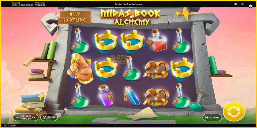 Картинка 1 ігрового апарату Midas Book of Alchemy