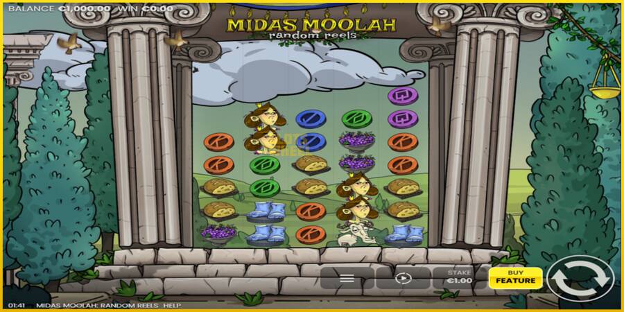 Картинка 2 ігрового апарату Midas Moolah Random Reels