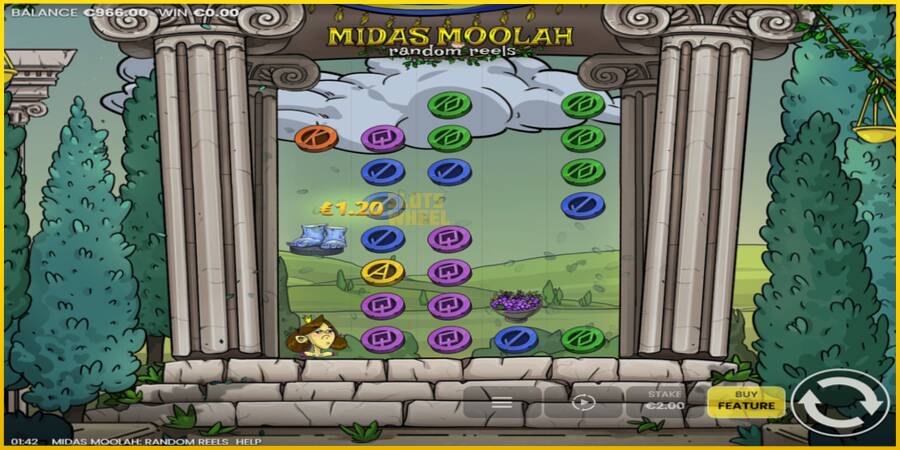 Картинка 3 ігрового апарату Midas Moolah Random Reels