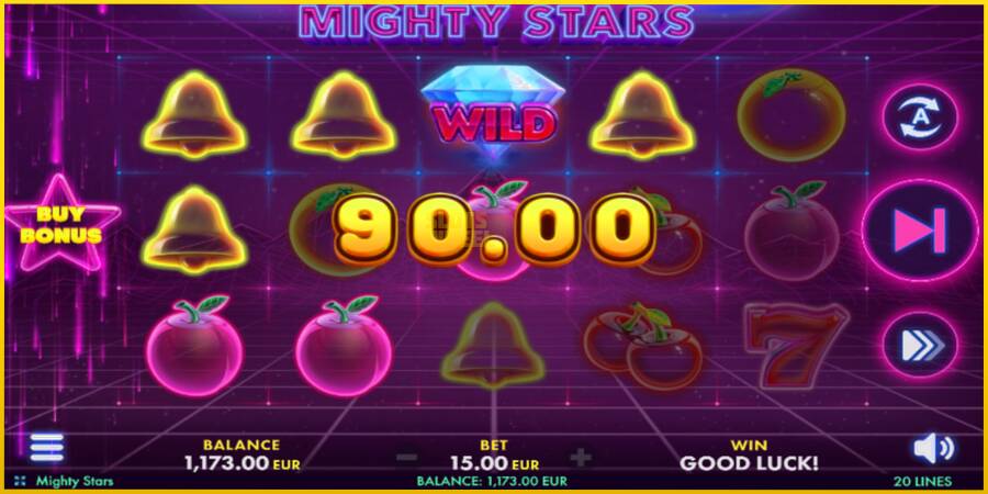 Картинка 3 ігрового апарату Mighty Stars