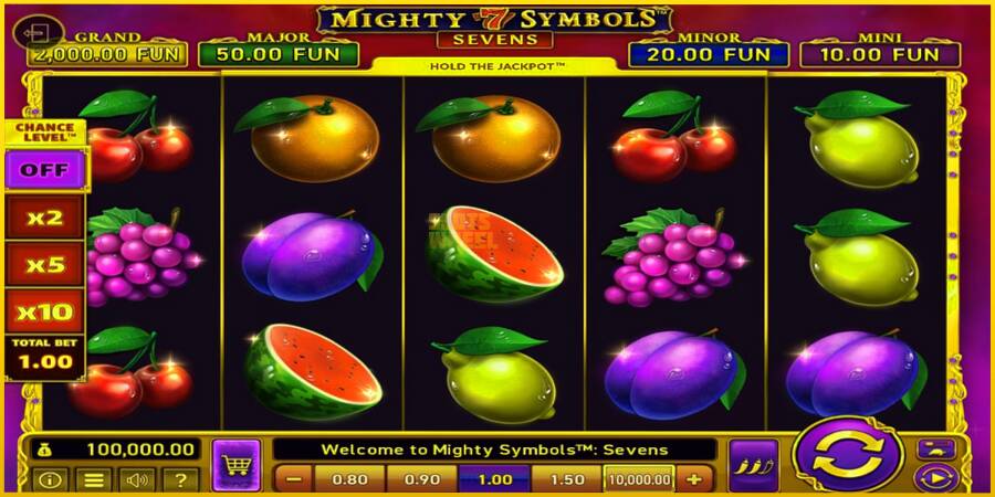 Картинка 3 ігрового апарату Mighty Symbols: Sevens