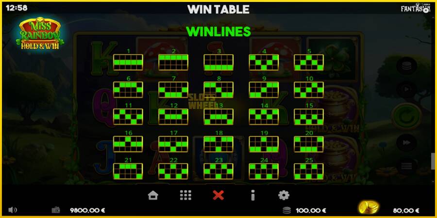 Картинка 7 ігрового апарату Miss Rainbow: Hold & Win