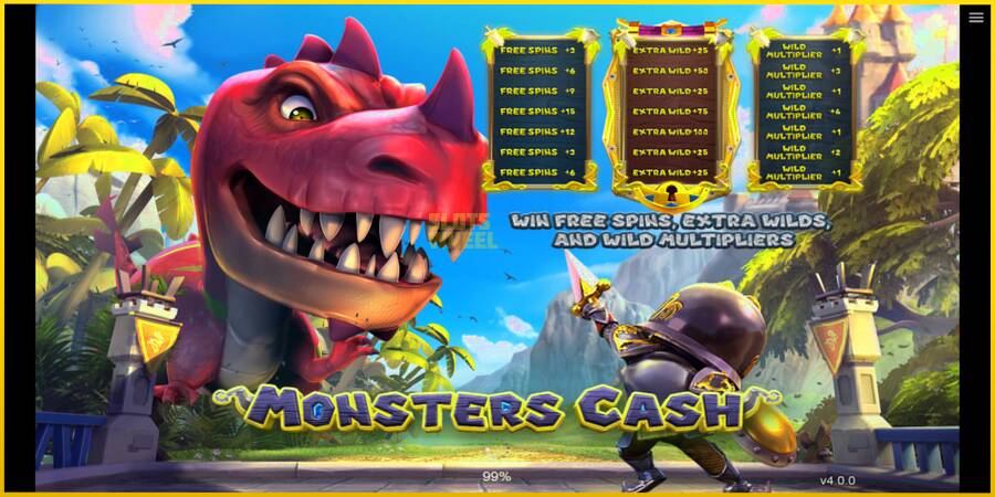 Картинка 1 ігрового апарату Monsters Cash