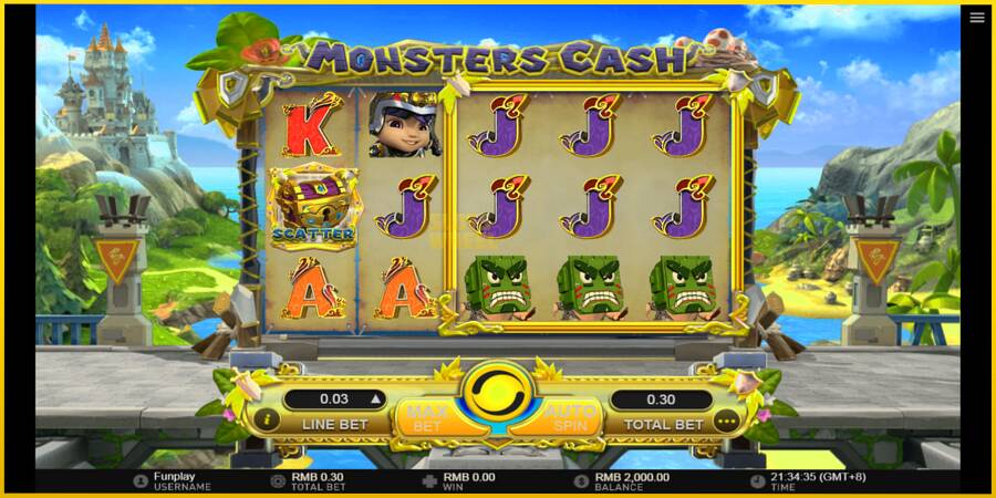 Картинка 2 ігрового апарату Monsters Cash