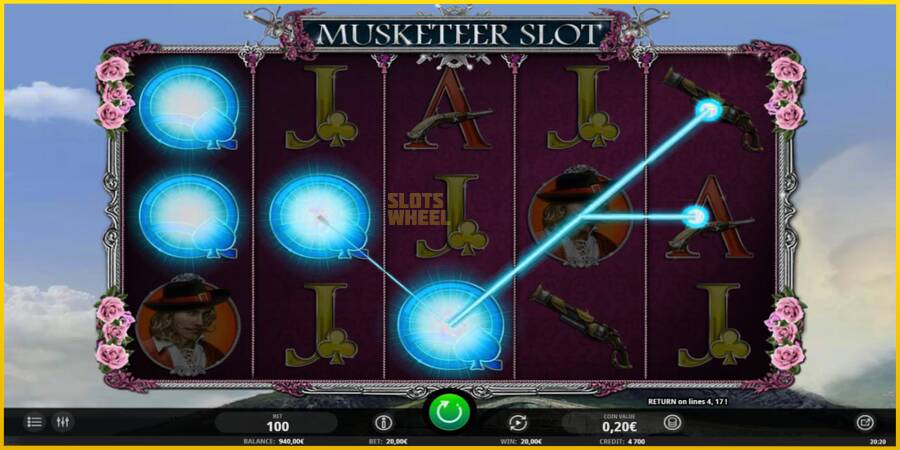 Картинка 3 ігрового апарату Musketeer Slot