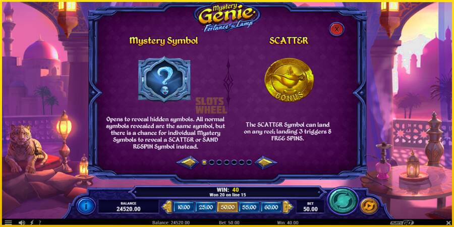 Картинка 5 ігрового апарату Mystery Genie Fortunes of the Lamp