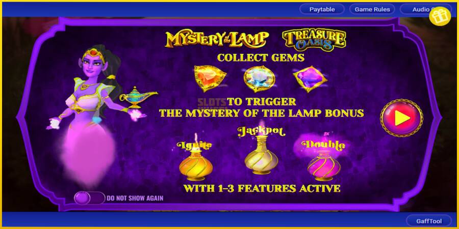 Картинка 1 ігрового апарату Mystery of the Lamp Treasure Oasis