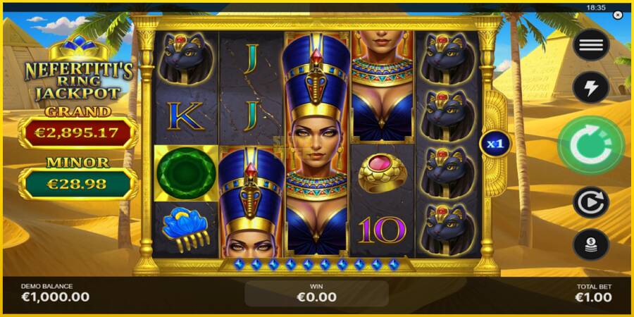 Картинка 2 ігрового апарату Nefertitis Ring Jackpot