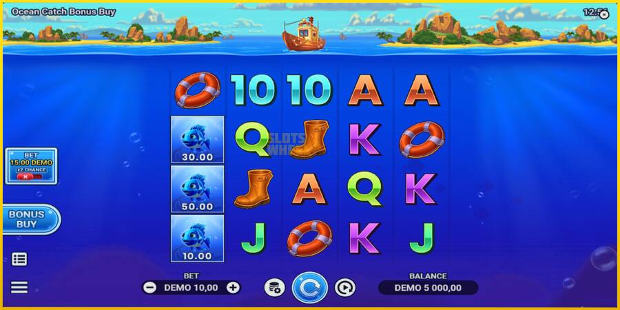 Картинка 2 ігрового апарату Ocean Catch Bonus Buy